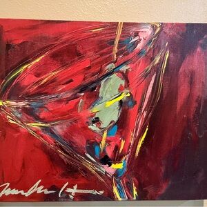 Nancy Schaff Printed on Canvas Painting of Martini Glass